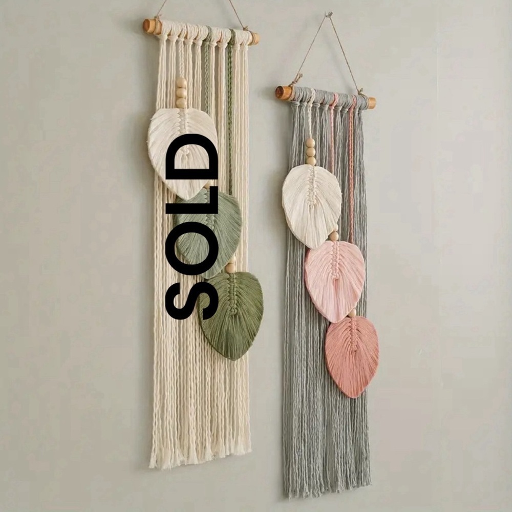 1pc Hand-woven Leaf Tapestry Boho Home Wall Decoration